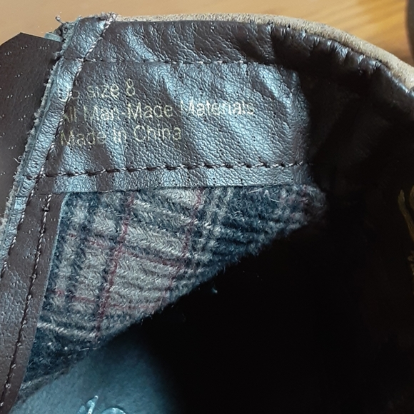 Sbicca Brown Leather Wedge Booties - Picture 7 of 10